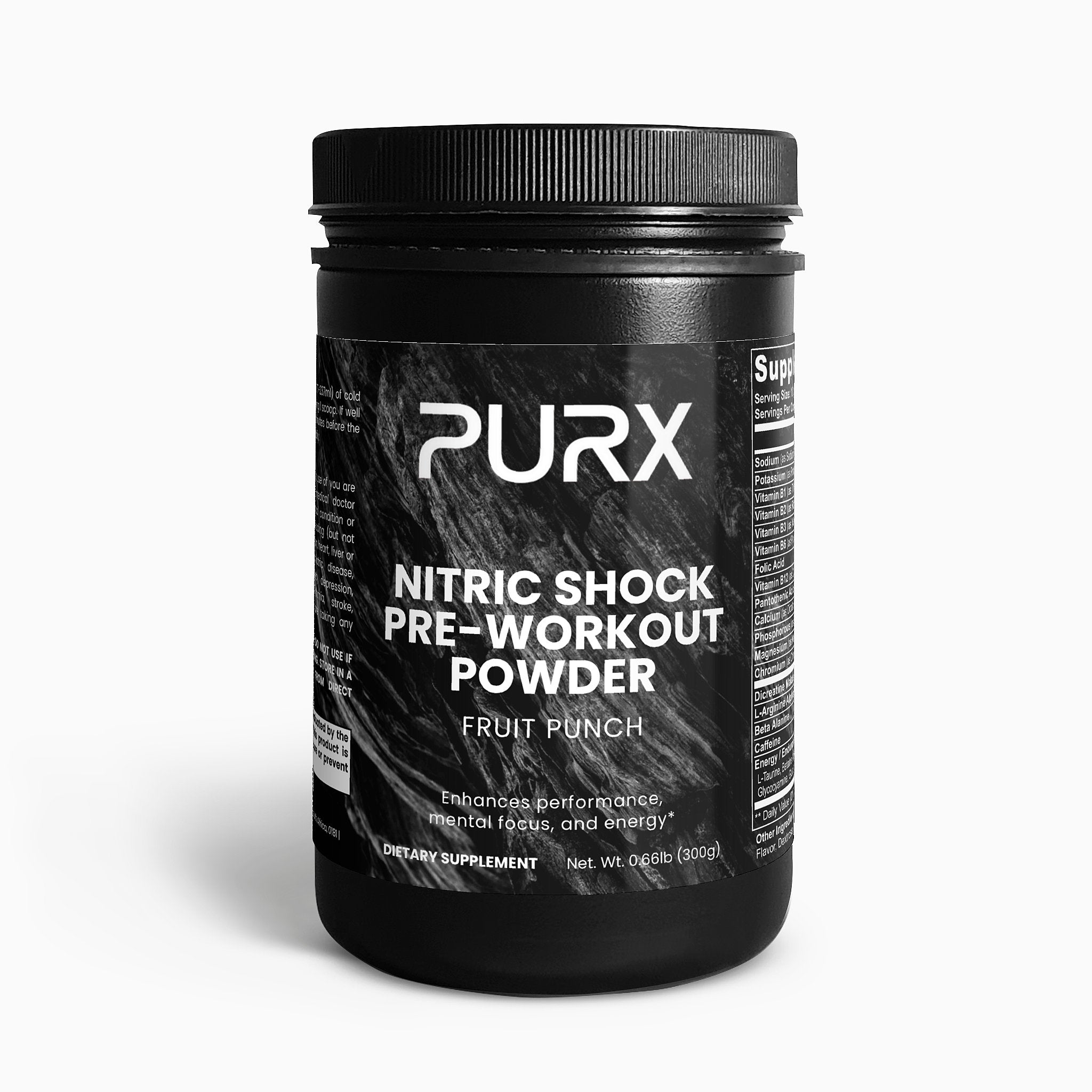 Nitric Shock Pre-Workout Powder (Fruit Punch)